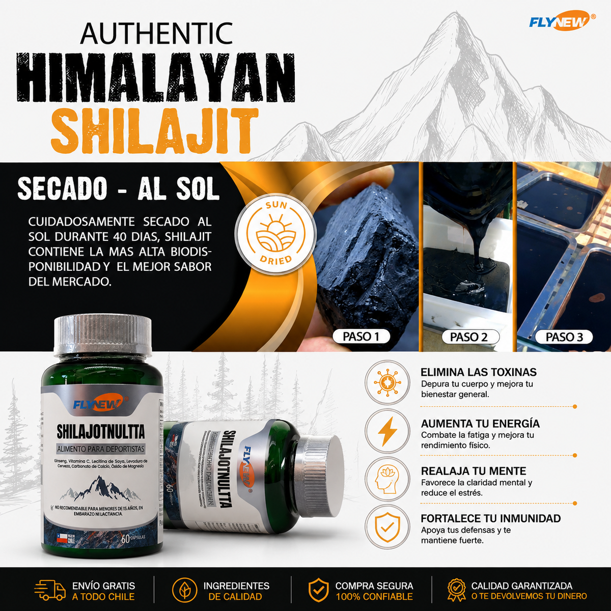 Shilajit Ultra Himalaya® – Energía Natural y Vitalidad al Máximo 🌿💪