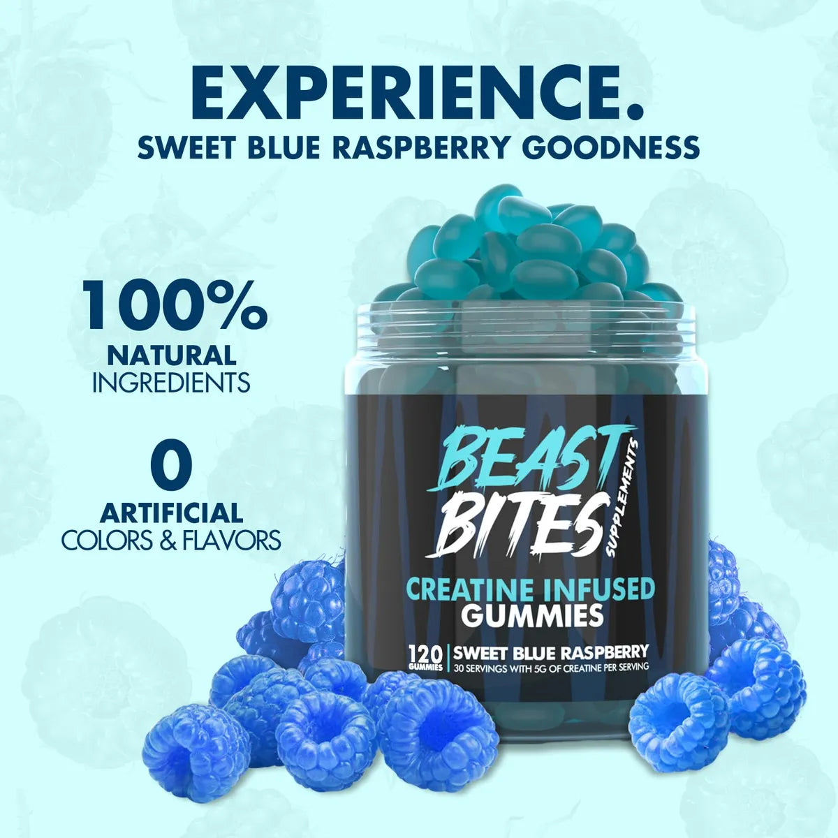 Beast Bites™ – Gomitas de Creatina para Potencia Tu Rendimiento 150un