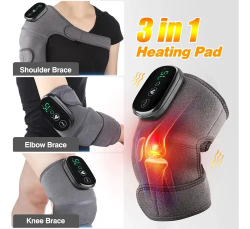 ThermoFlex Pro™ - Masajeador Inteligente para Rodilla con Calor Terapéutico