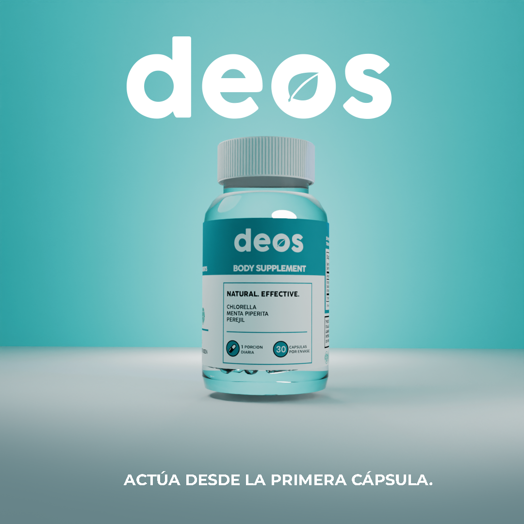 DEOS-Desodorante Interno-Cuerpo libre de olores en 7 días