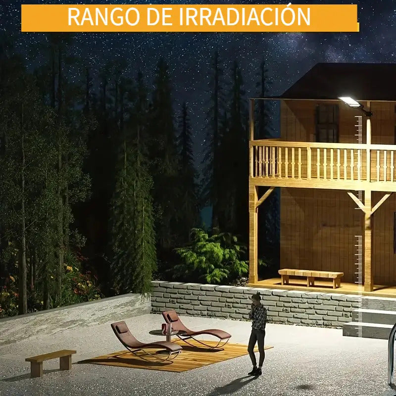 Pack 2 Focos LED Solares de Exterior 500W – ¡Potencia solar que ilumina todo tu espacio! 💡