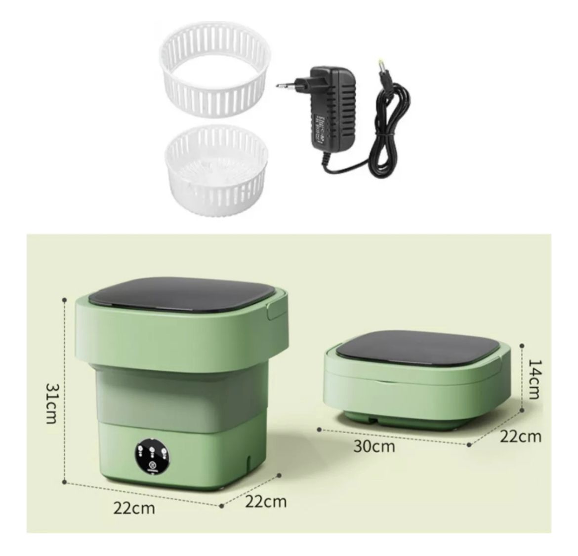 Mini Lavadora Plegable con Centrifugadora