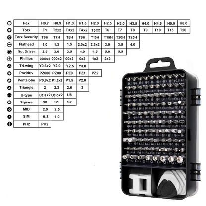 Juego De Mini Destornilladores 117 En 1