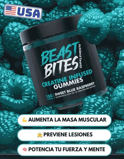 Beast Bites™ – Gomitas de Creatina para Potencia Tu Rendimiento 150un