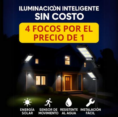 Pack 4 Focos Solares LumiGuard™💡🔋