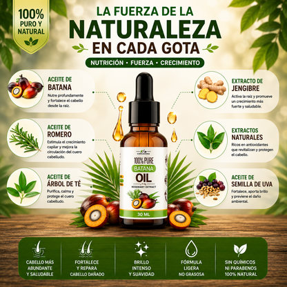 Aceite Batana 30ml - Nutrición profunda, brillo real, crecimiento visible.🌿