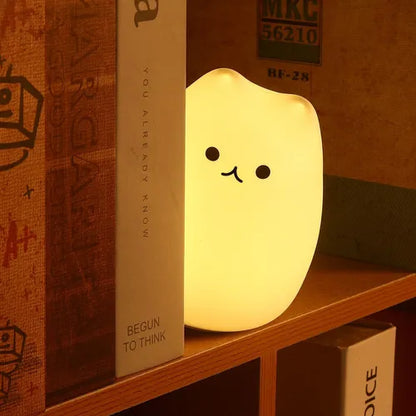 Lámpara LED Gato de Silicona – ¡Luz adorable para tus noches! 🐾