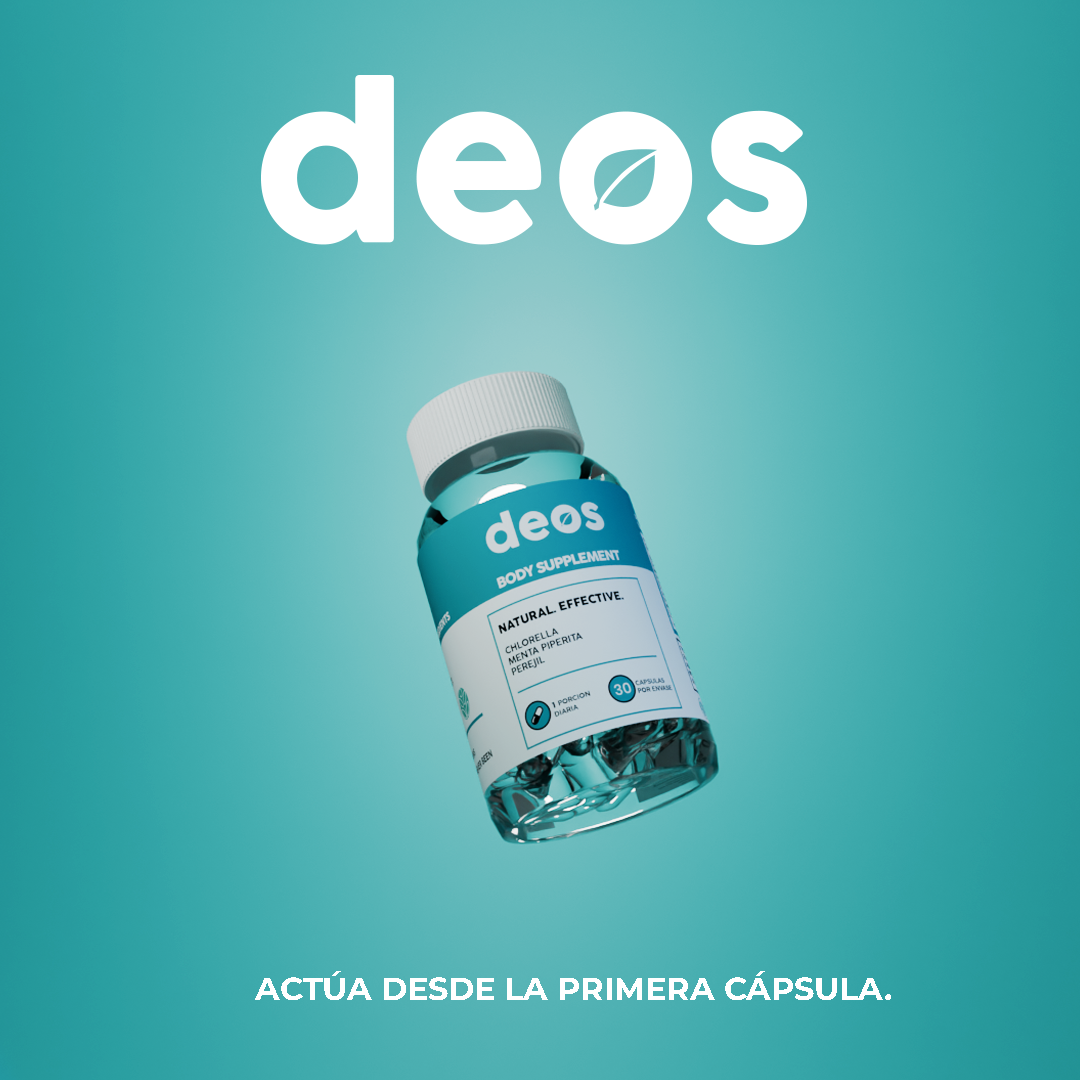 DEOS-Desodorante Interno-Cuerpo libre de olores en 7 días