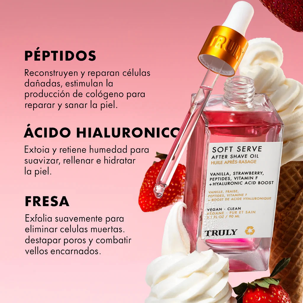 Truly Soft Serve™ – Aceite Post-Afeitado - Piel suave, clara y libre de irritación
