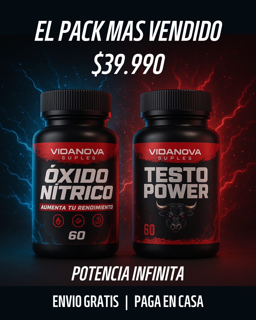 Dúo Óxido Nítrico + Testo Power 💥