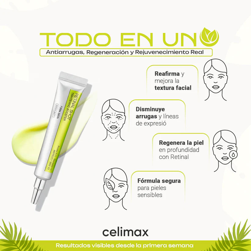 Celimax Retinal Shot – El Secreto Coreano para Reducir Arrugas y Rejuvenecer tu Piel 🧬