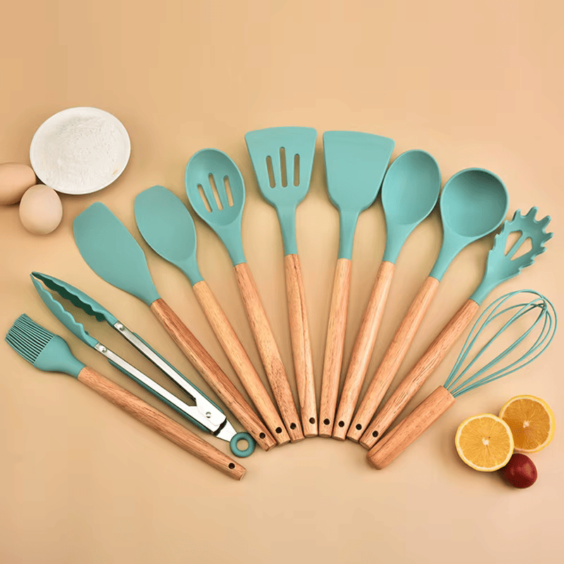 Set de 12 Utensilios de Cocina de Silicona