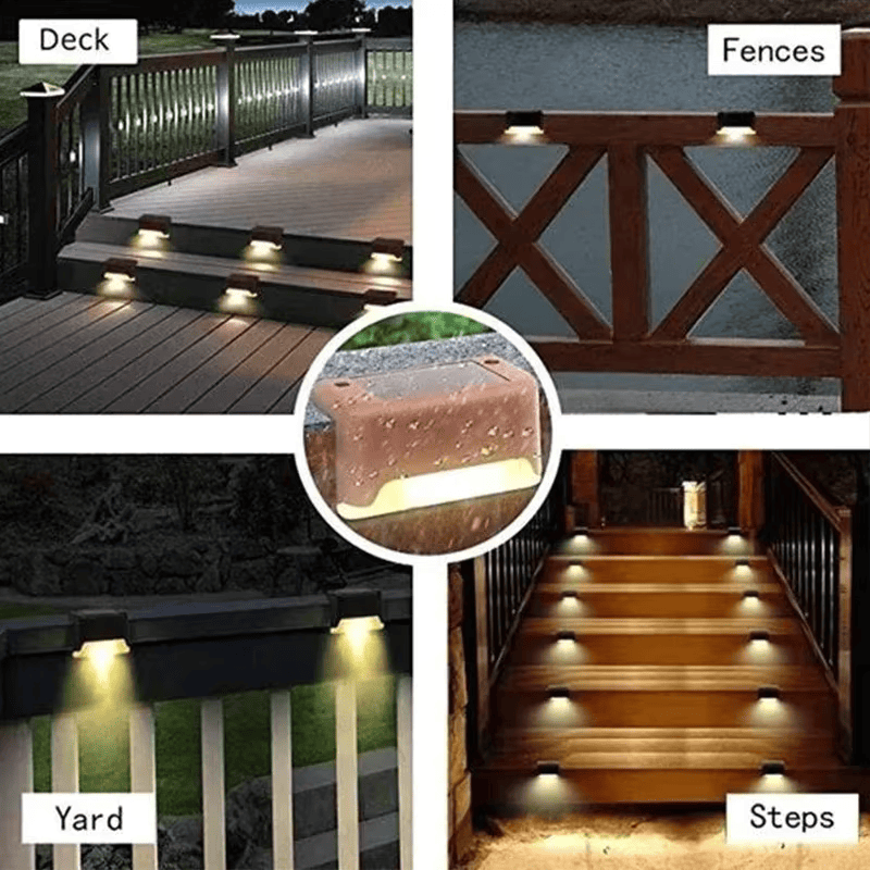 Pack 4 Focos Led Solar Pared