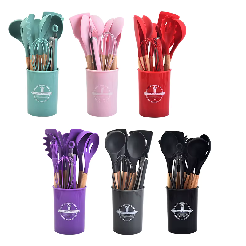 Set de 12 Utensilios de Cocina de Silicona