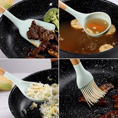 Set de 12 Utensilios de Cocina de Silicona