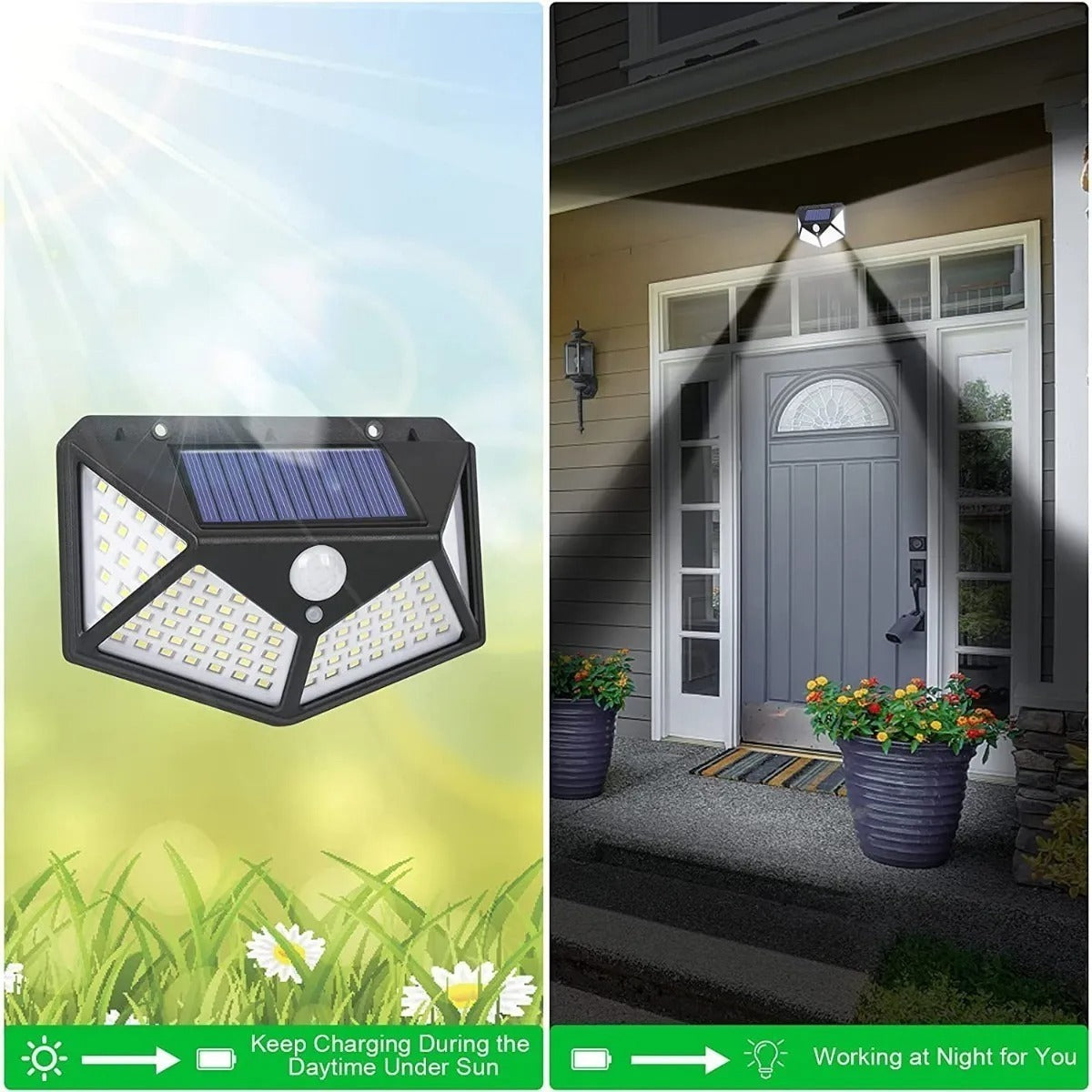 Lámpara Solar Exterior Sensor Movimiento