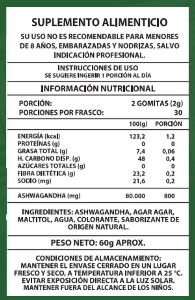 Ashwagandha 1000mg | 60 Gomitas para tu Bienestar y Equilibrio Diario 🌿
