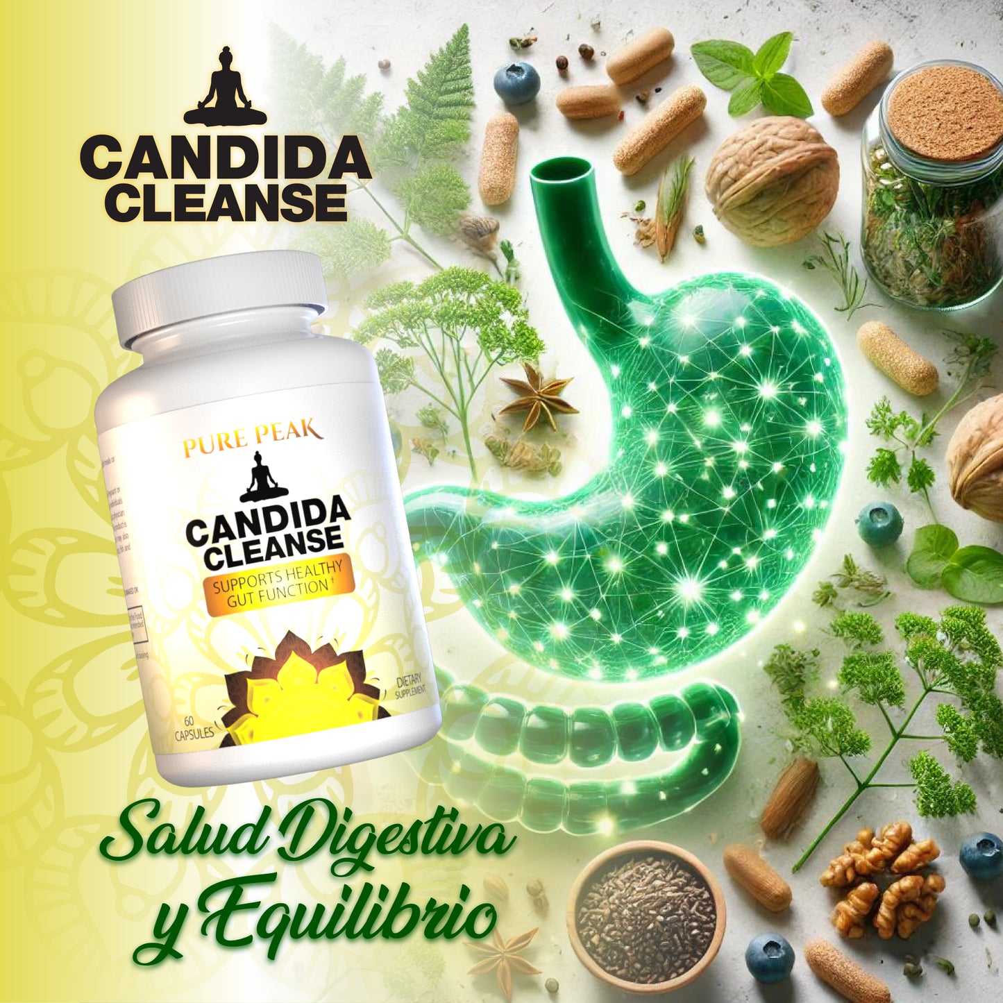 Candida Cleanse® – ¡Purifica tu Cuerpo y Recupera tu Bienestar! 🌿💪